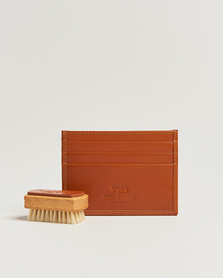 Heren | Portemonnees | Polo Ralph Lauren | Bridle Leather Card Case Tan