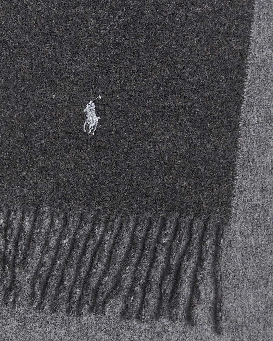Heren | Sjaals | Polo Ralph Lauren | Reversible Wool Scarf Grey Heather