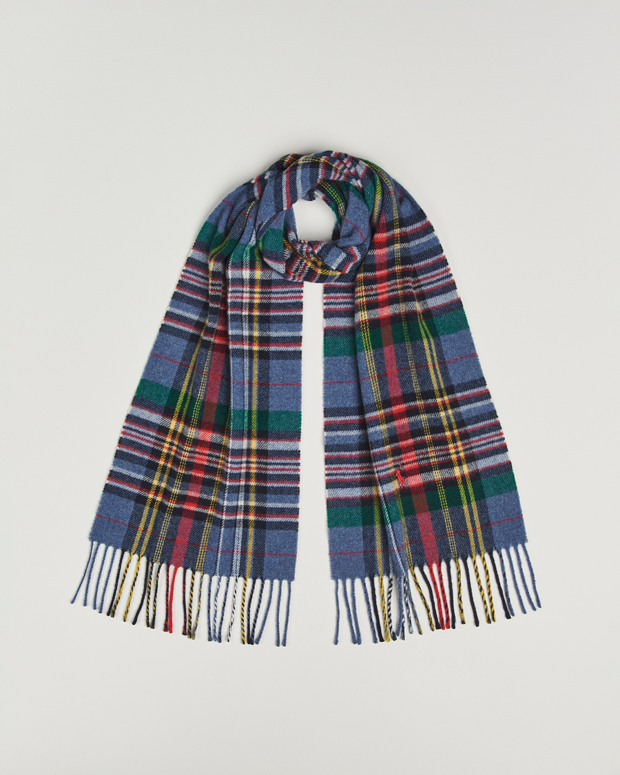 Heren | Polo Ralph Lauren Classic Wool Scarf Blue Multi | Polo Ralph Lauren | Classic Wool Scarf Blue Multi