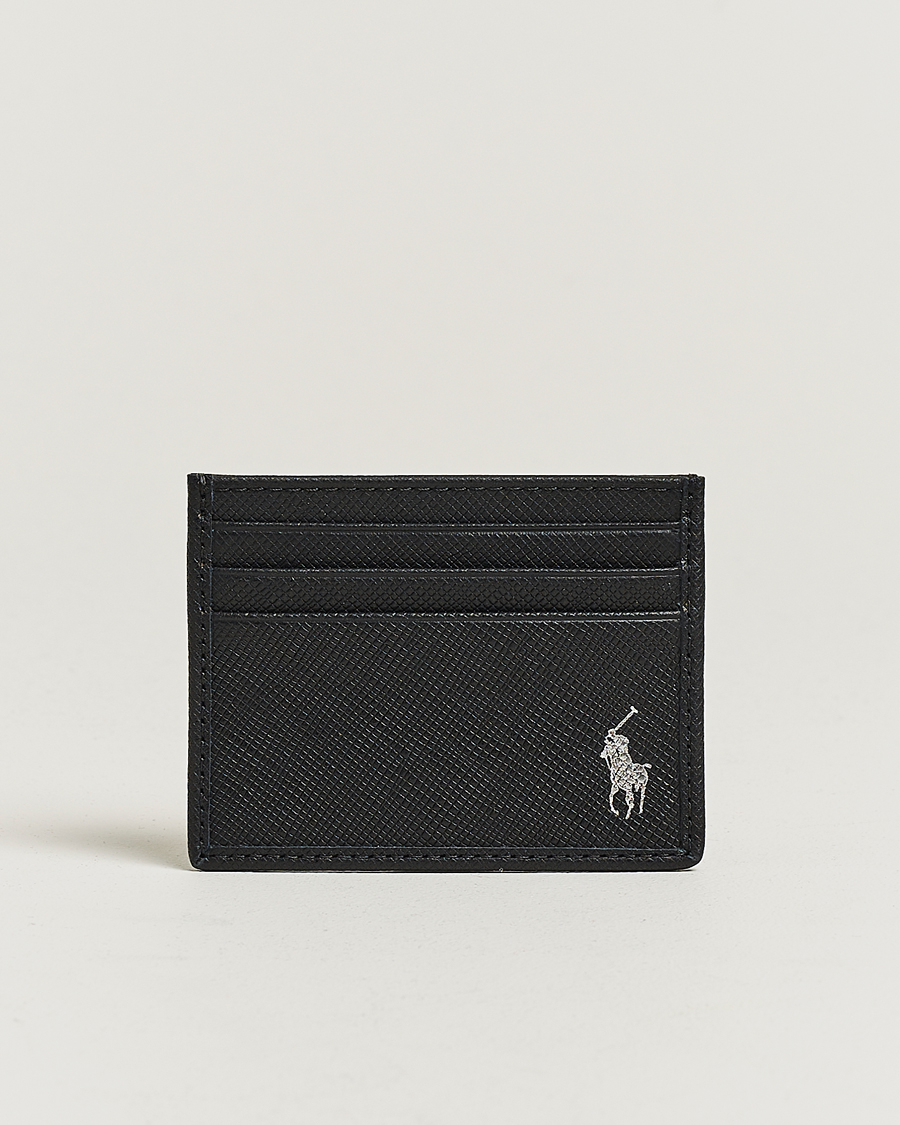 Heren | Portemonnees | Polo Ralph Lauren | Saffiano Leather Credit Card Case Black