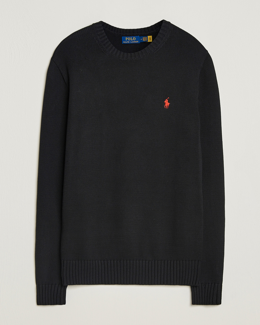Heren | Truien | Polo Ralph Lauren | Cotton Crew Neck Sweater Polo Black