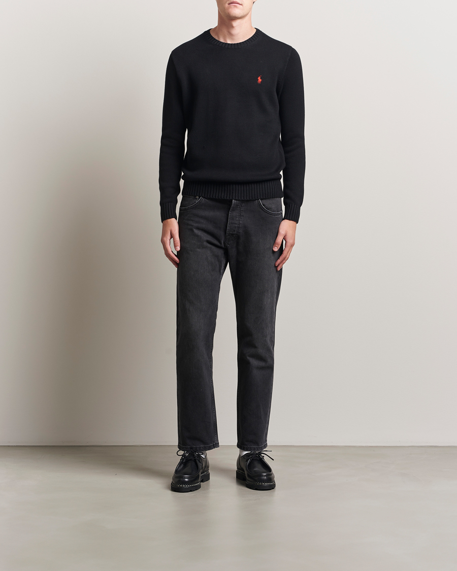 Heren | Truien | Polo Ralph Lauren | Cotton Crew Neck Sweater Polo Black