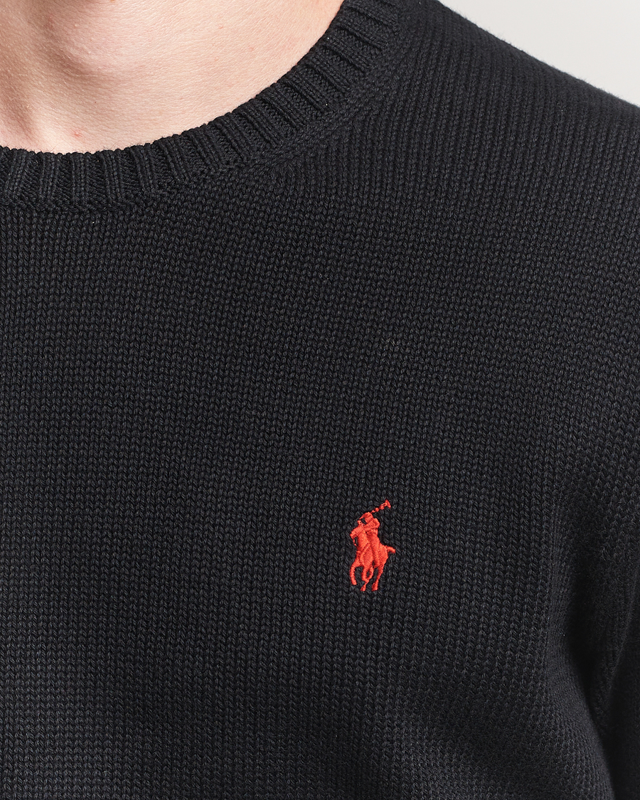 Heren | Truien | Polo Ralph Lauren | Cotton Crew Neck Sweater Polo Black
