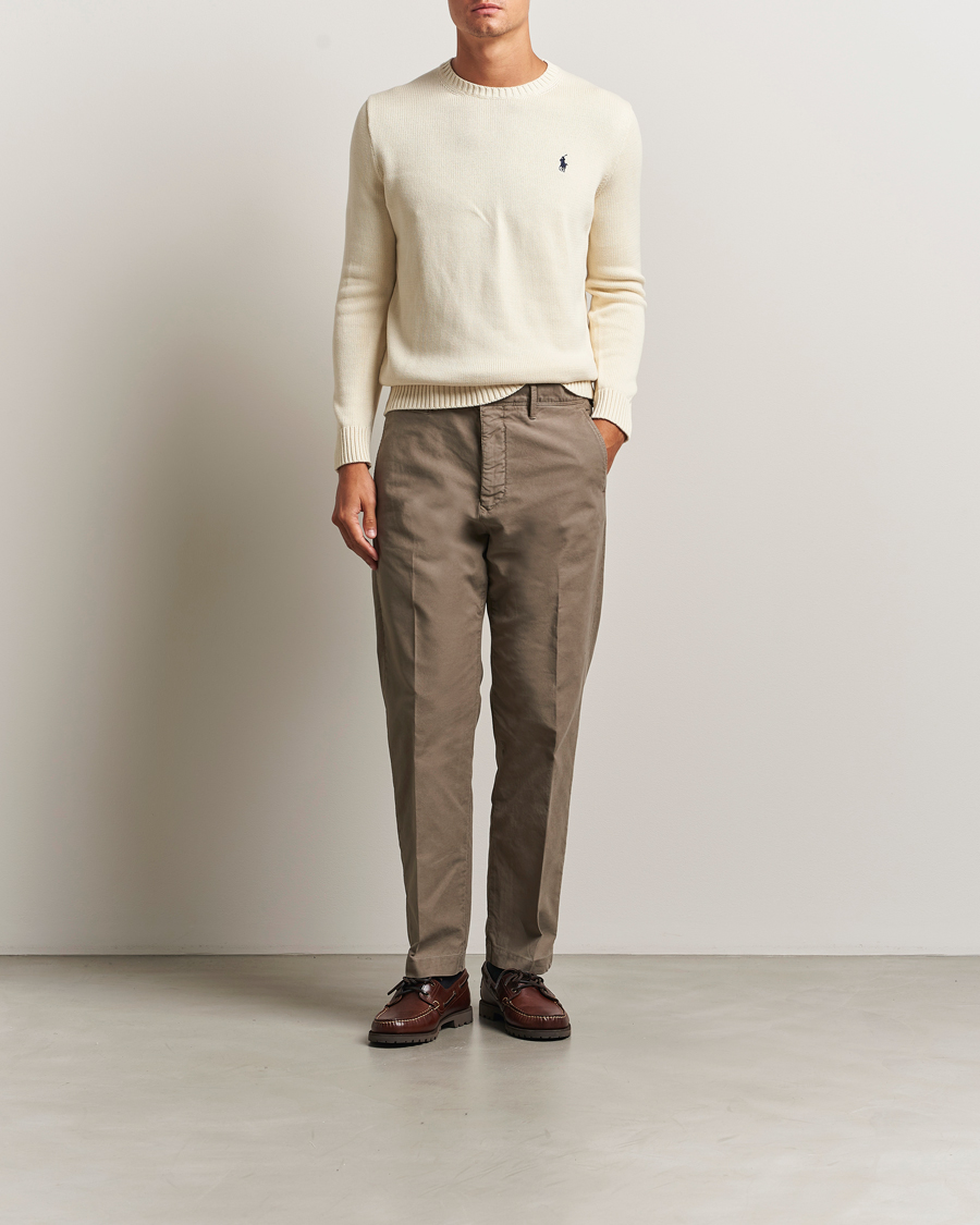 Heren | Truien | Polo Ralph Lauren | Cotton Crew Neck Sweater Andover Cream