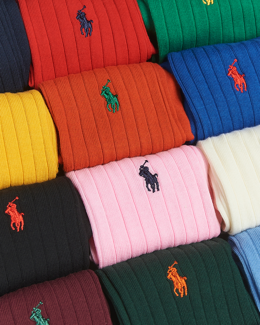 Heren | Ondergoed | Polo Ralph Lauren | 12-Pack Egyptian Rib Cotton Crew Socks Multicolor