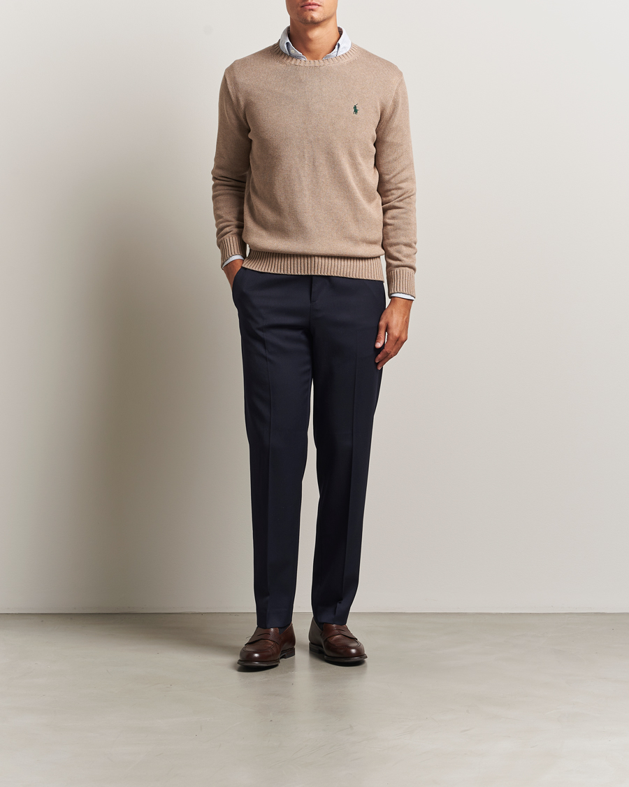 Heren | Truien | Polo Ralph Lauren | Cotton Crew Neck Sweater Bronze Melange