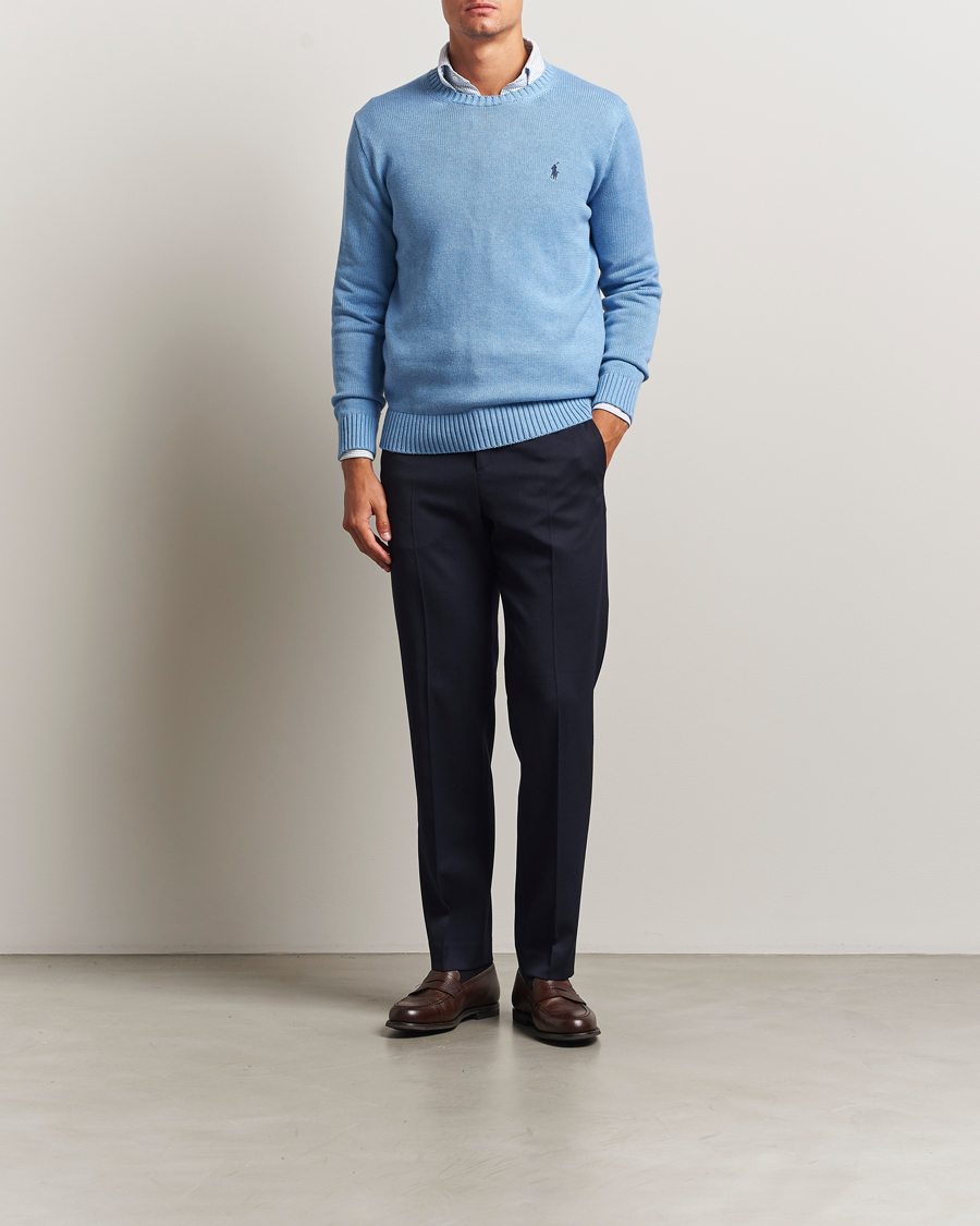 Heren | Truien | Polo Ralph Lauren | Cotton Crew Neck Sweater Soft Royal Heather