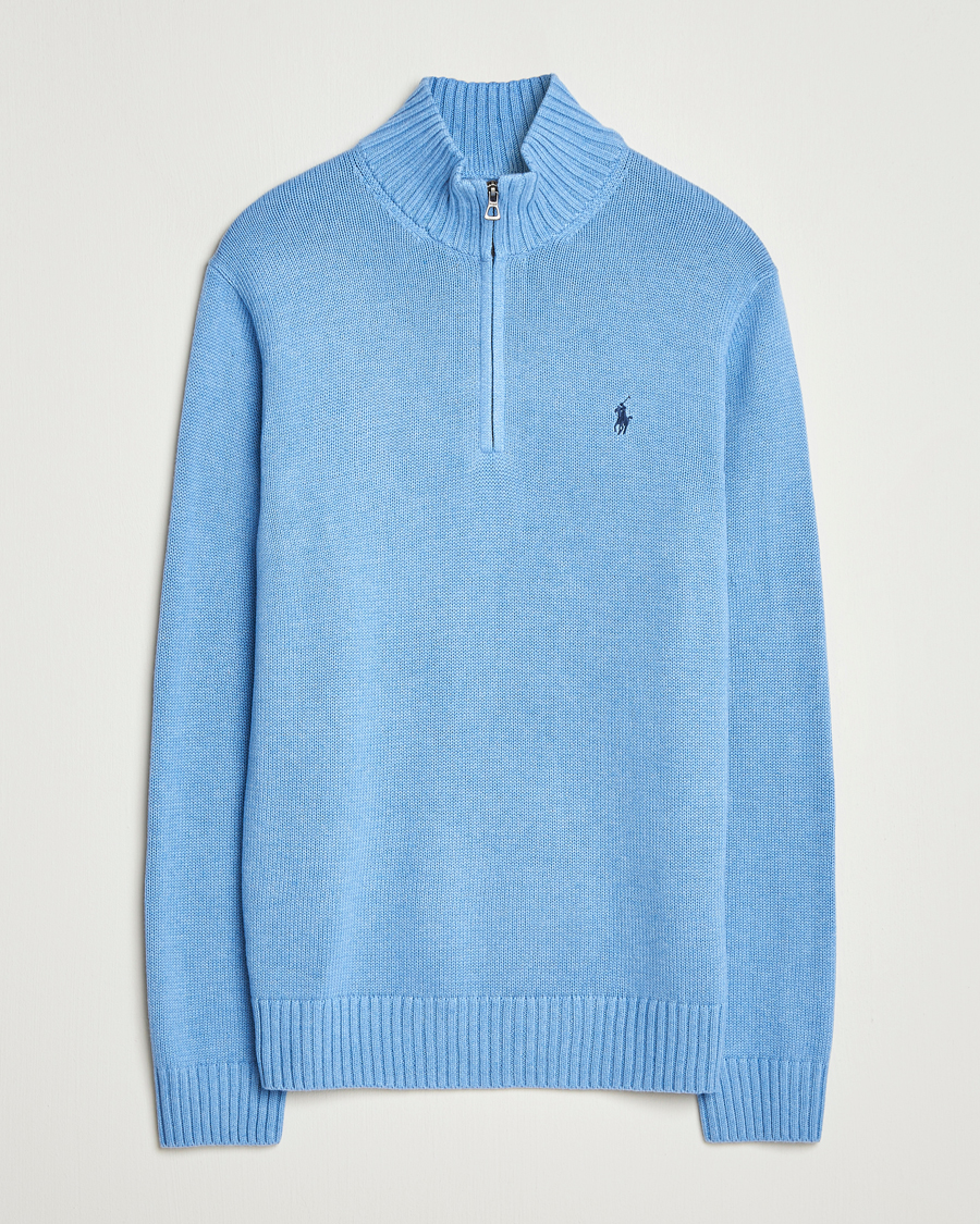 Heren | Truien | Polo Ralph Lauren | Cotton Pullover Half-Zip Soft Royal Heather