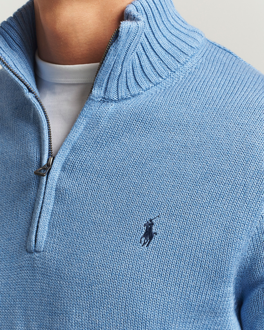Heren | Truien | Polo Ralph Lauren | Cotton Pullover Half-Zip Soft Royal Heather