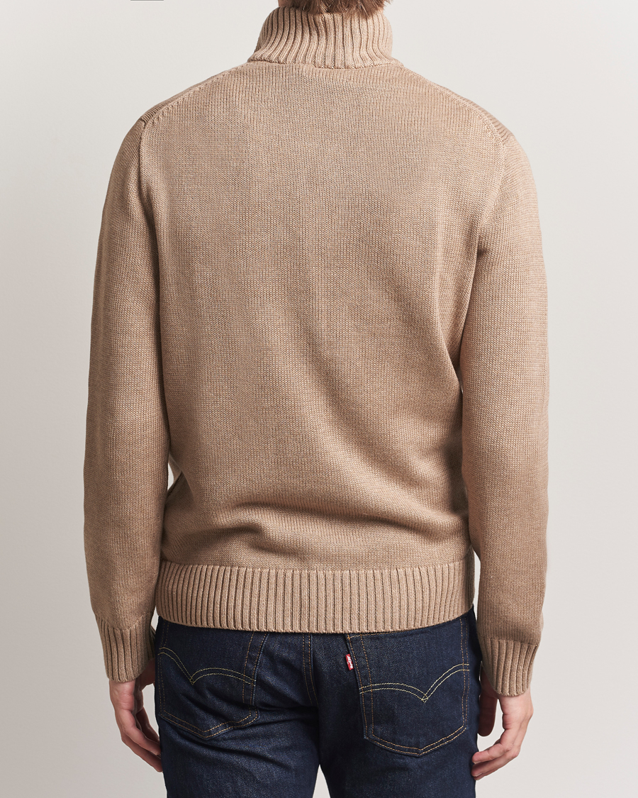 Heren | Truien | Polo Ralph Lauren | Cotton Pullover Half-Zip Bronze Melange