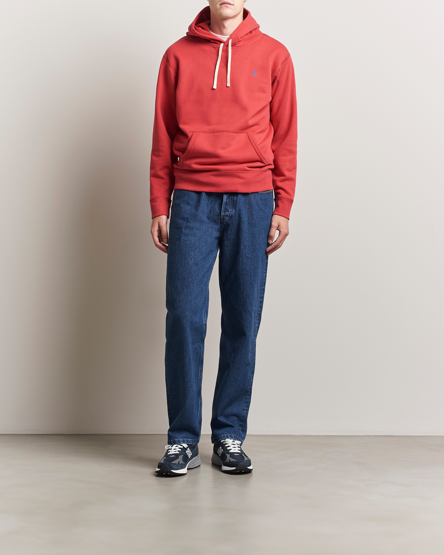 Heren | Truien | Polo Ralph Lauren | RL Fleece Hoodie Sunrise Red