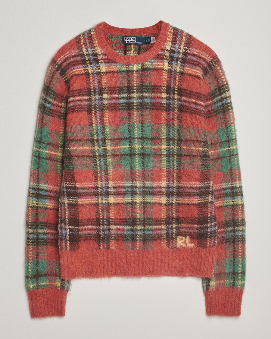 Heren | Truien | Polo Ralph Lauren | Checked Wool Sweater Red Combo