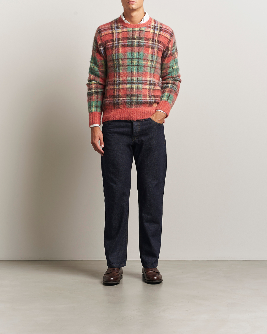 Heren | Truien | Polo Ralph Lauren | Checked Wool Sweater Red Combo