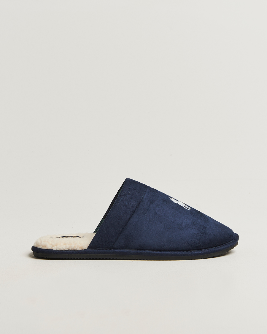 Heren | Sandalen slides | Polo Ralph Lauren | Klarence Dress Slipper Navy/BlackWatch