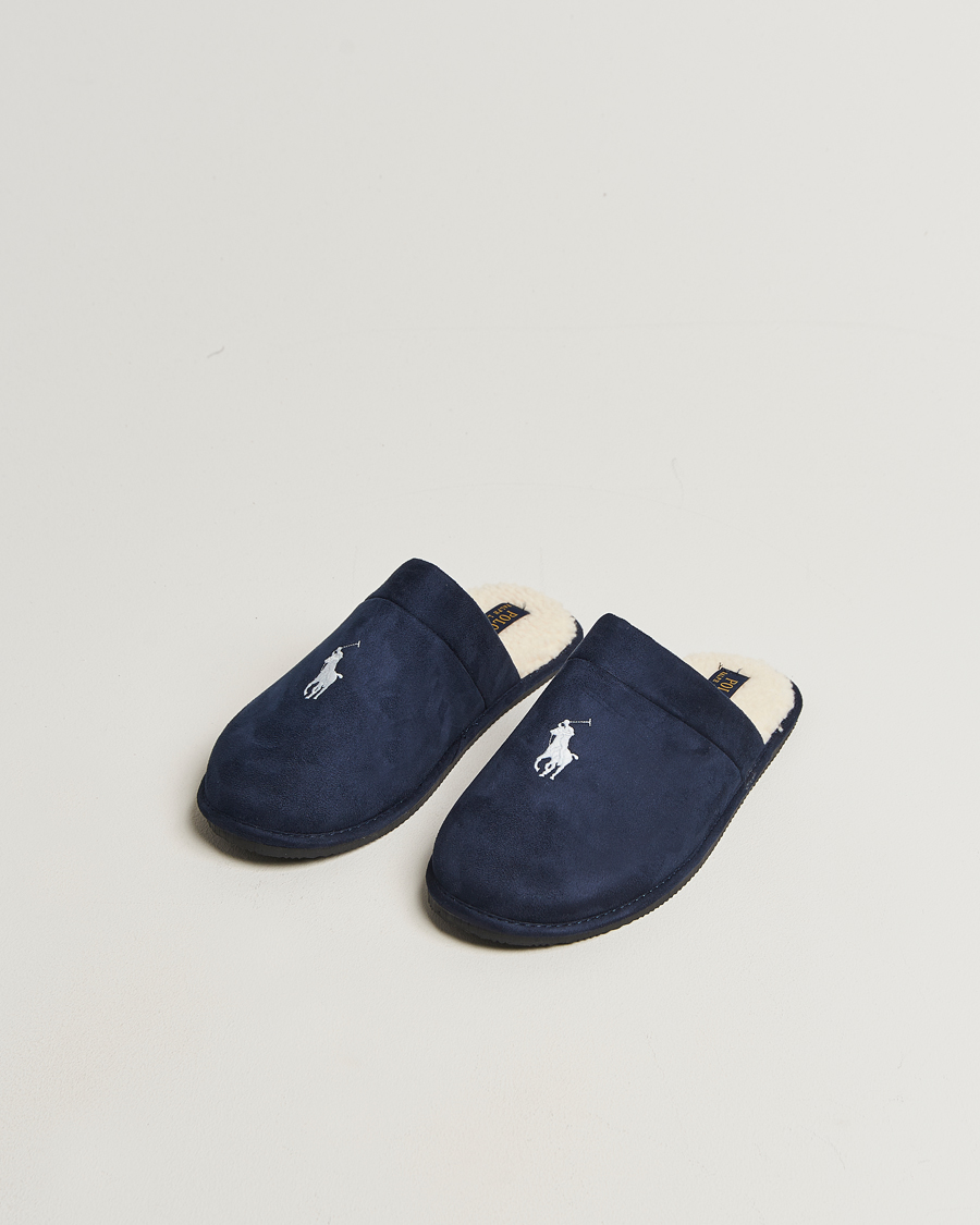 Heren | Sandalen slides | Polo Ralph Lauren | Klarence Dress Slipper Navy/BlackWatch