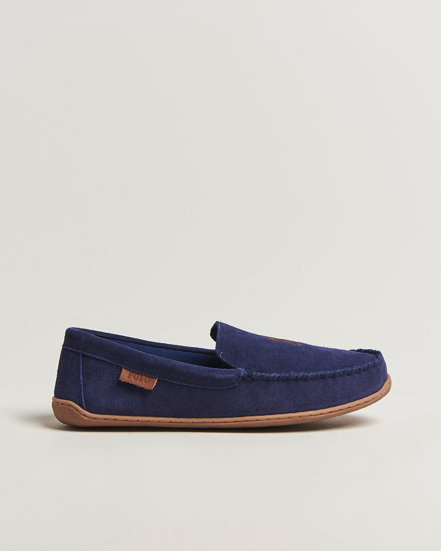 Heren | Sandalen slides | Polo Ralph Lauren | Brenan Slipper Navy Suede