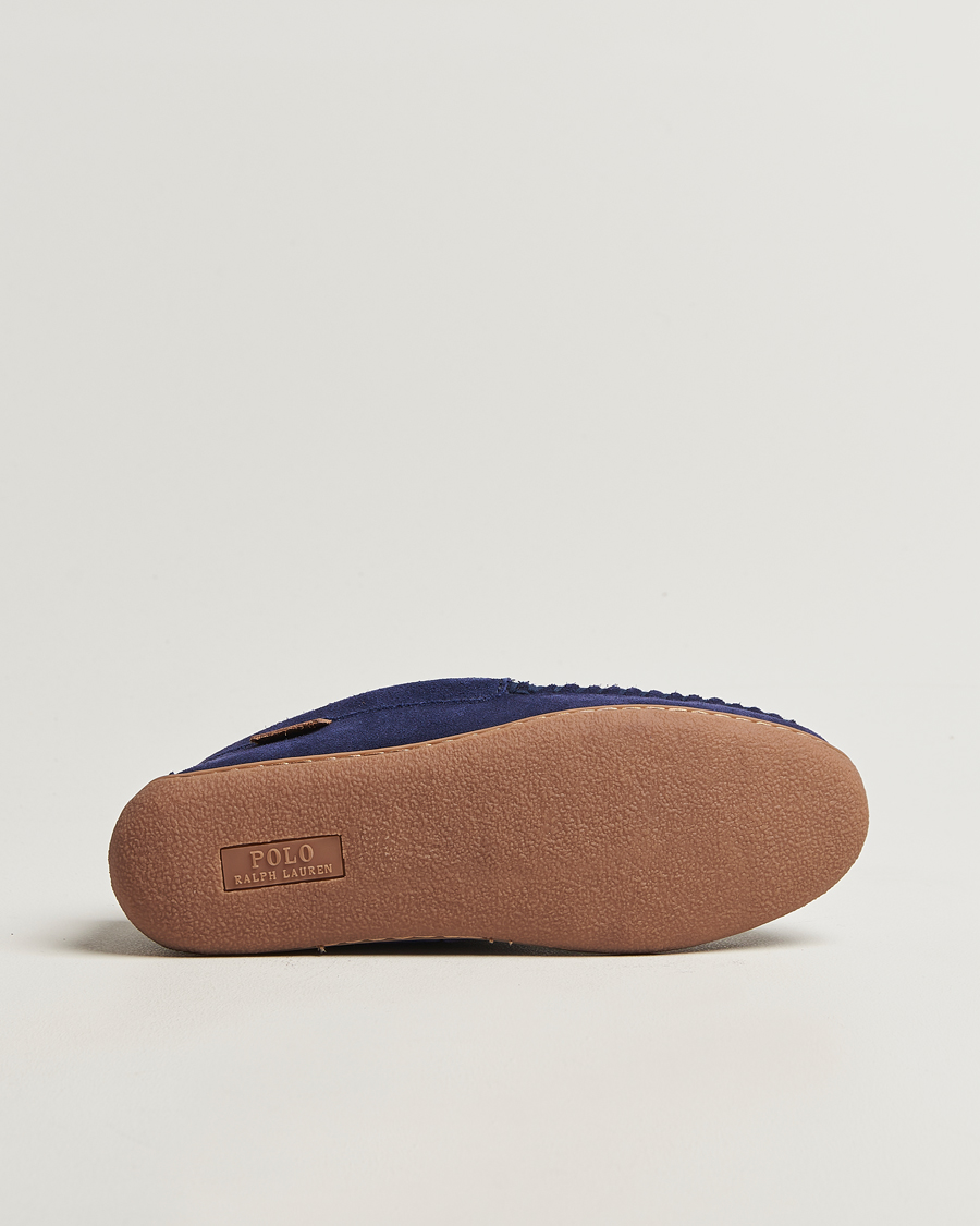Heren | Sandalen slides | Polo Ralph Lauren | Brenan Slipper Navy Suede