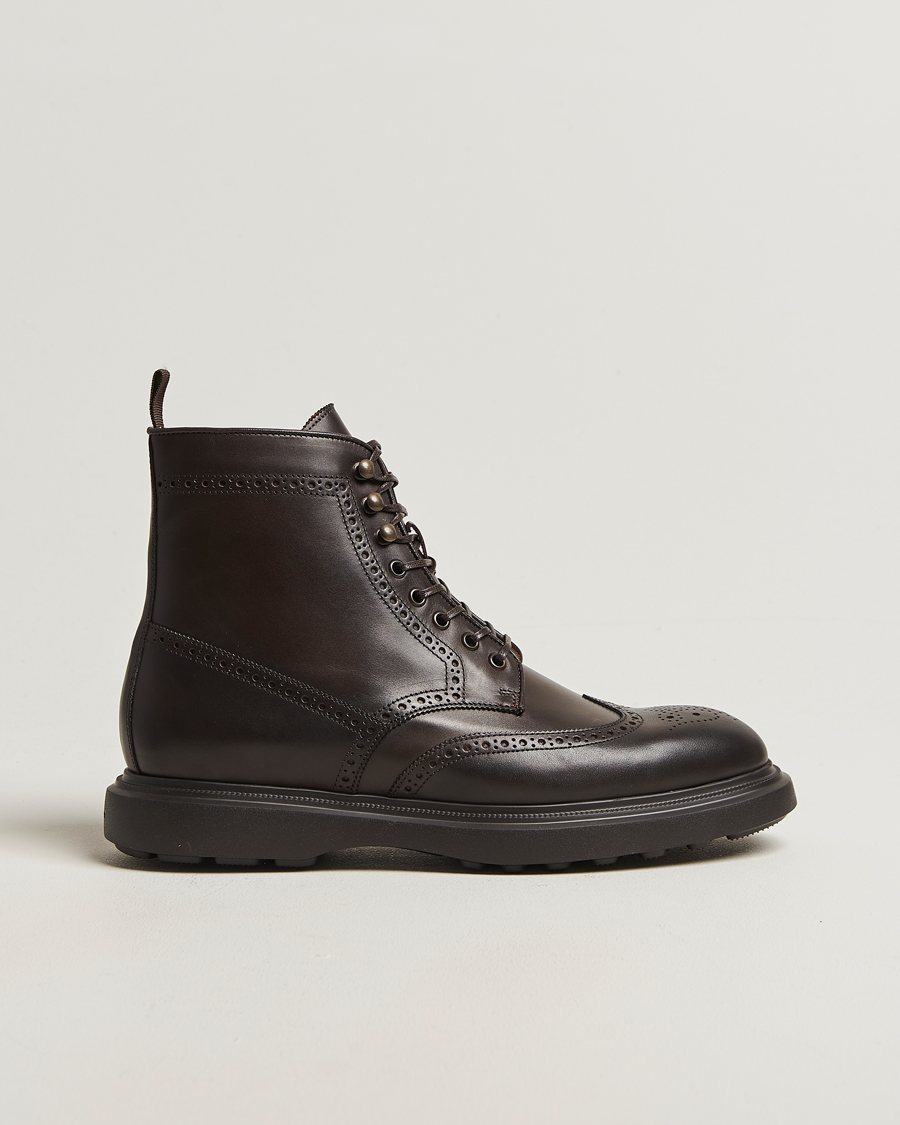 Heren | Laarzen | Polo Ralph Lauren | Martelli Brogue Boot Dark Brown Suede