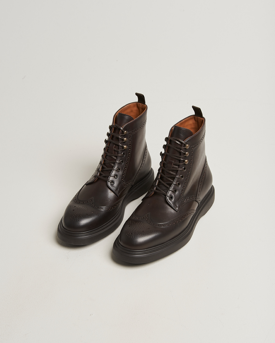 Heren | Laarzen | Polo Ralph Lauren | Martelli Brogue Boot Dark Brown Suede