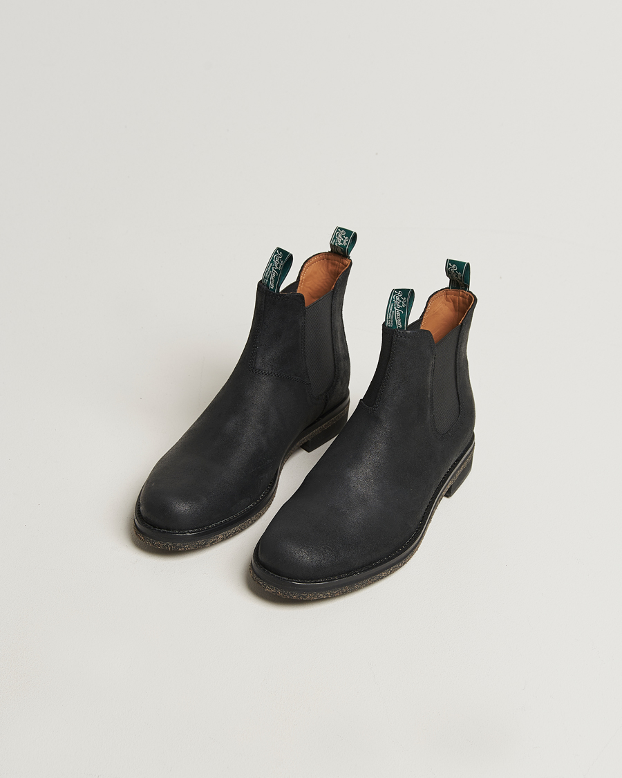 Heren | Laarzen | Polo Ralph Lauren | Radford Chelsea Boot Black Rough-Out Suede