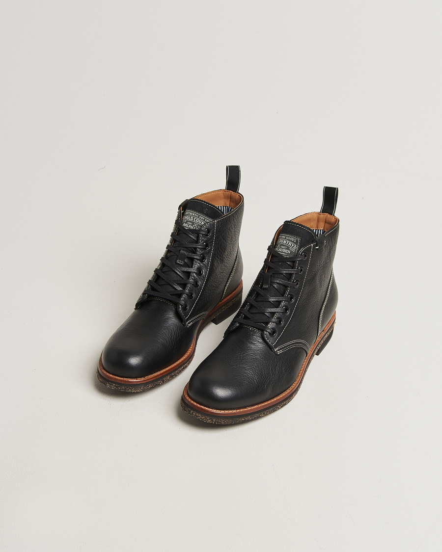 Heren | Laarzen | Polo Ralph Lauren | Radford Oiled Leather Boot Black Calf