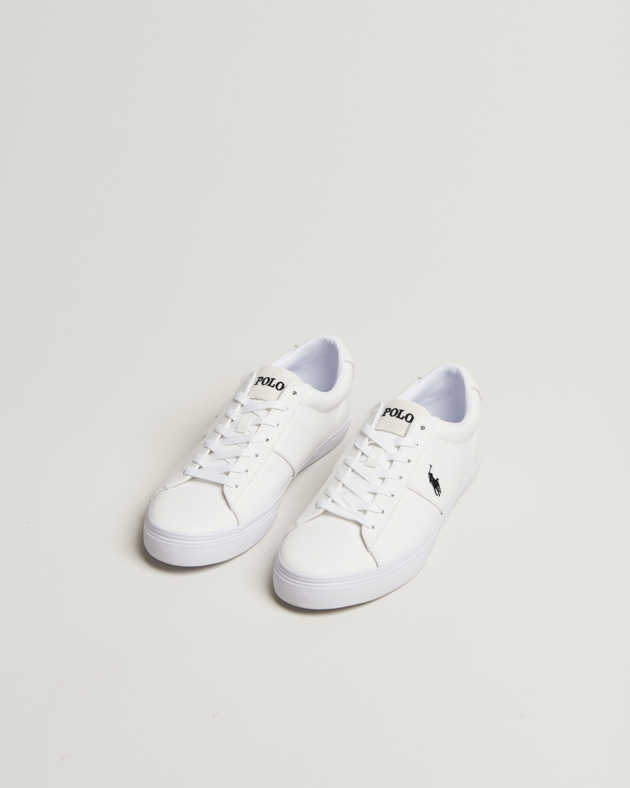 Heren | Sneakers | Polo Ralph Lauren | Sayer Canvas Sneakers White/Black