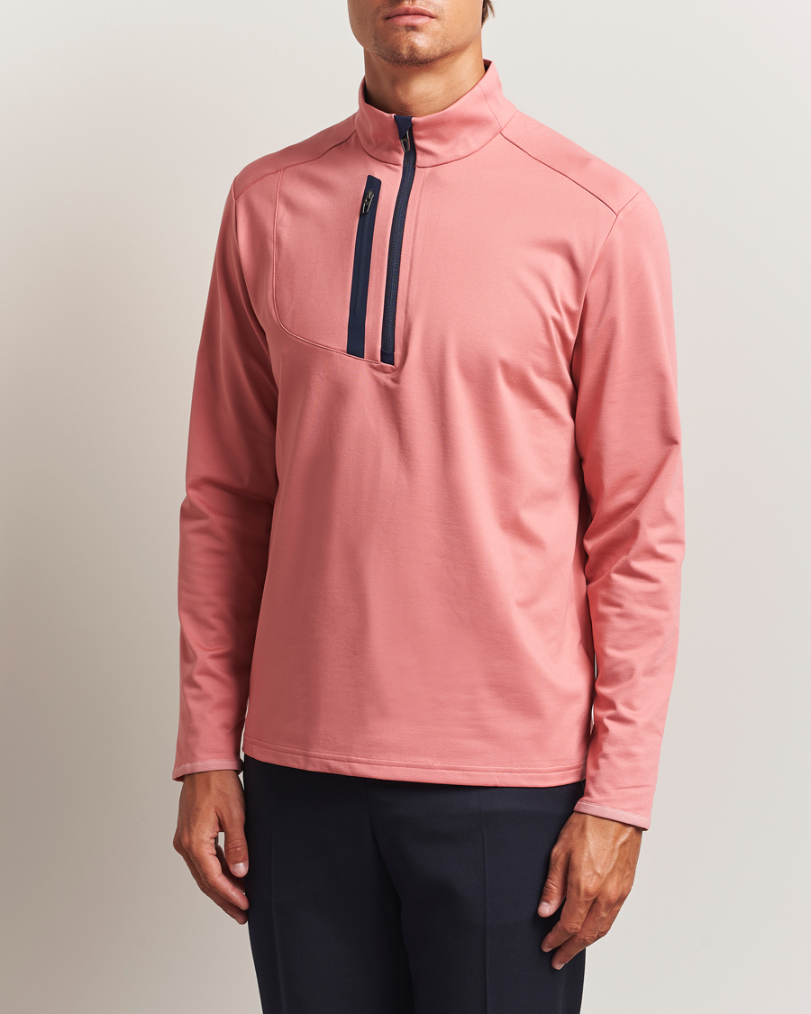 Heren | Truien | RLX Ralph Lauren | Luxury Jersey Half Zip Desert Rose