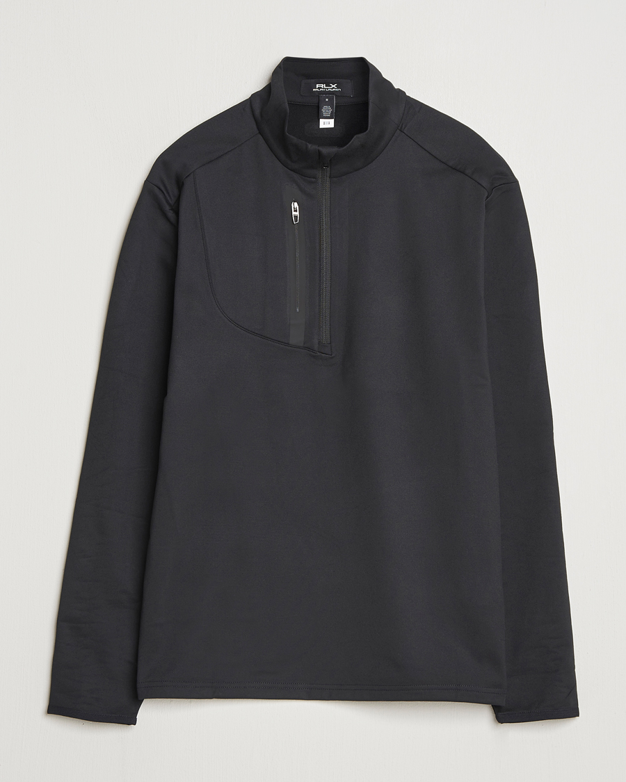 Heren | Golfkleding | RLX Ralph Lauren | Luxury Jersey Half Zip Polo Black