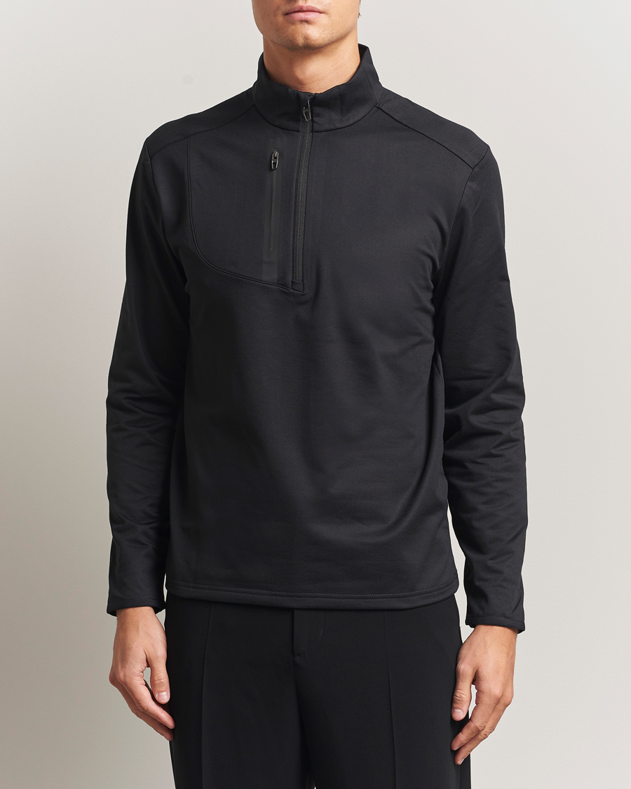 Heren | Golfkleding | RLX Ralph Lauren | Luxury Jersey Half Zip Polo Black