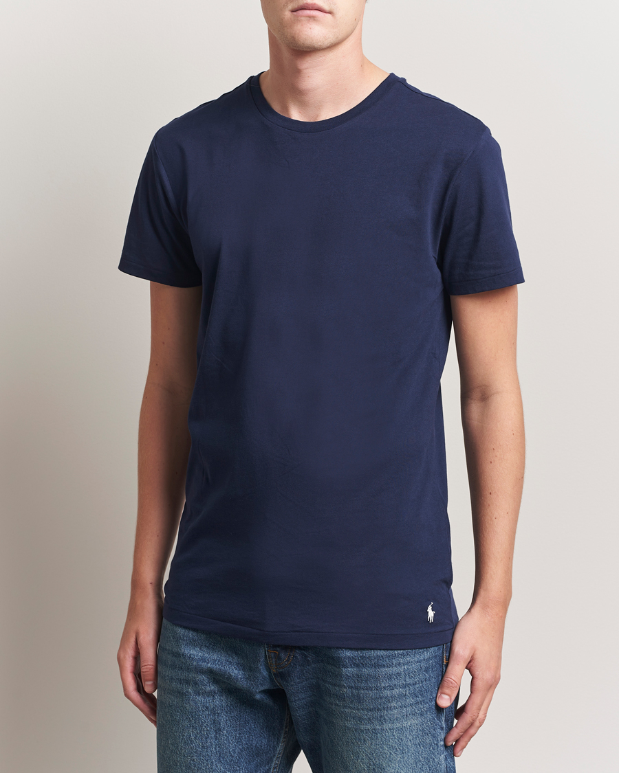 Heren | T-shirts | Polo Ralph Lauren | 3-Pack Crew Neck T-Shirt Blue/White/Navy