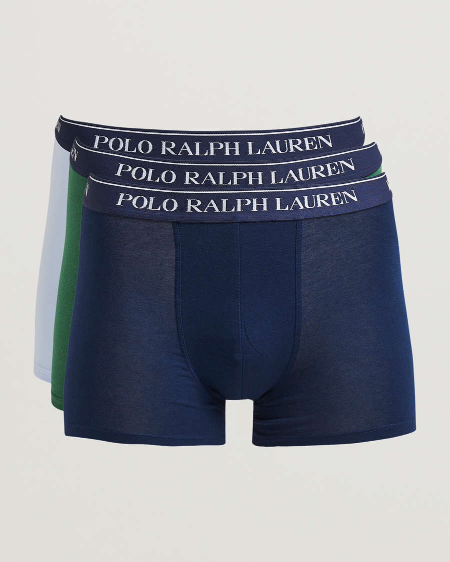 Heren | Ondergoed | Polo Ralph Lauren | 3-Pack Trunk Blue/Green/Navy