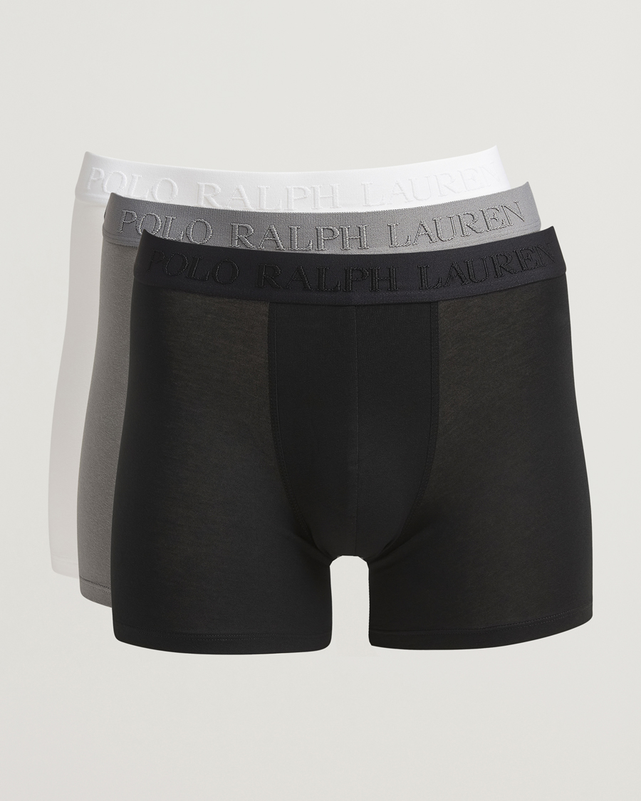 Heren | Ondergoed | Polo Ralph Lauren | 3-Pack Boxer Briefs Black/Grey/White