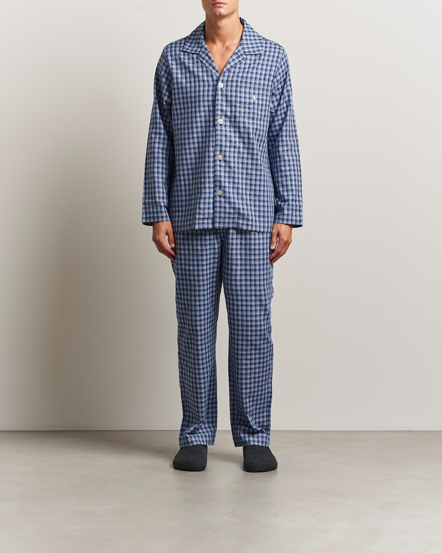 Heren | Pyjama's en gewaden | Polo Ralph Lauren | Cotton Checked Pyjama Set Navy