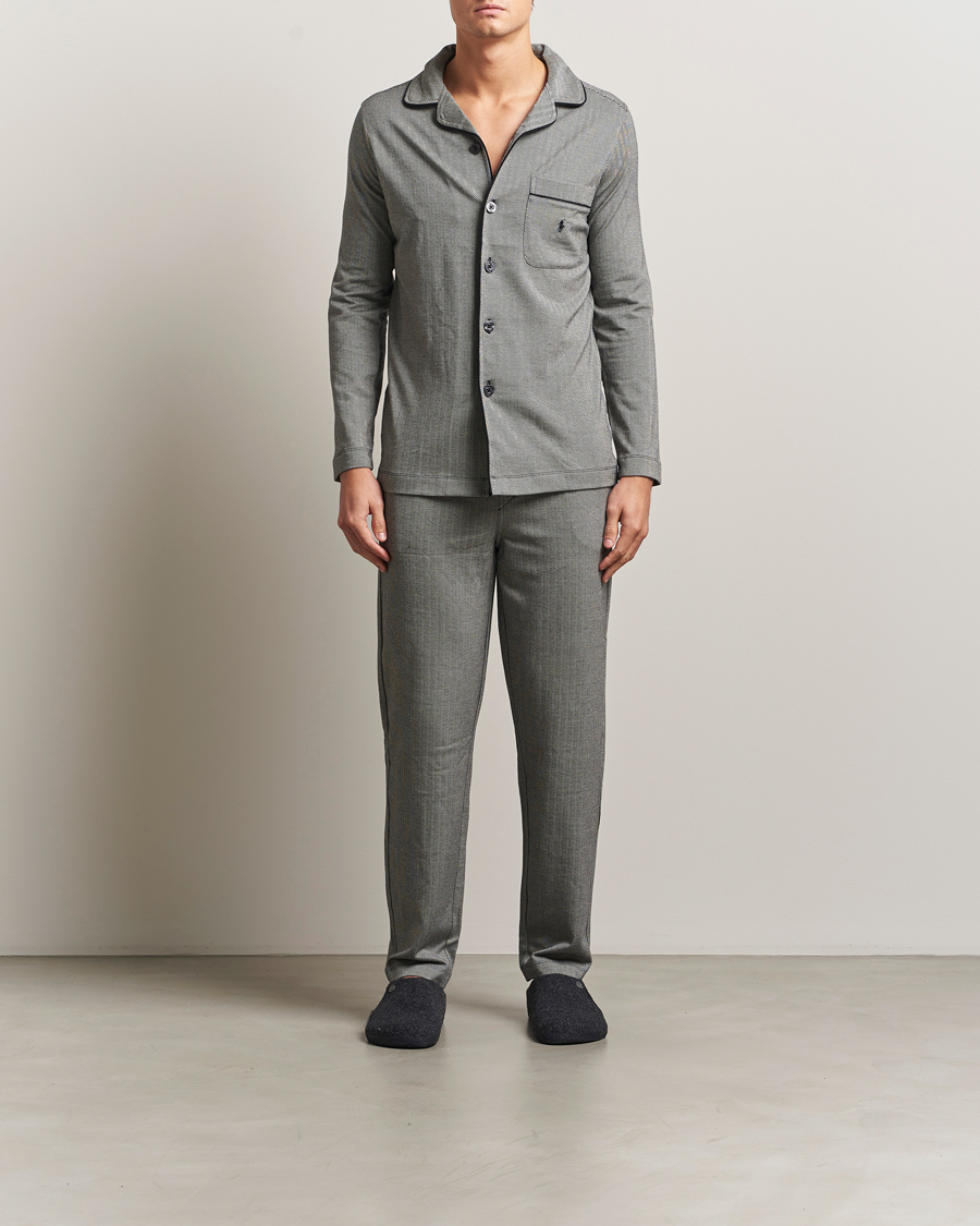 Heren | Pyjama's en gewaden | Polo Ralph Lauren | Cotton Lounge Set Black/Cream