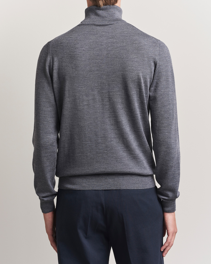 Heren | Truien | Stenströms | Merino Rollneck Grey