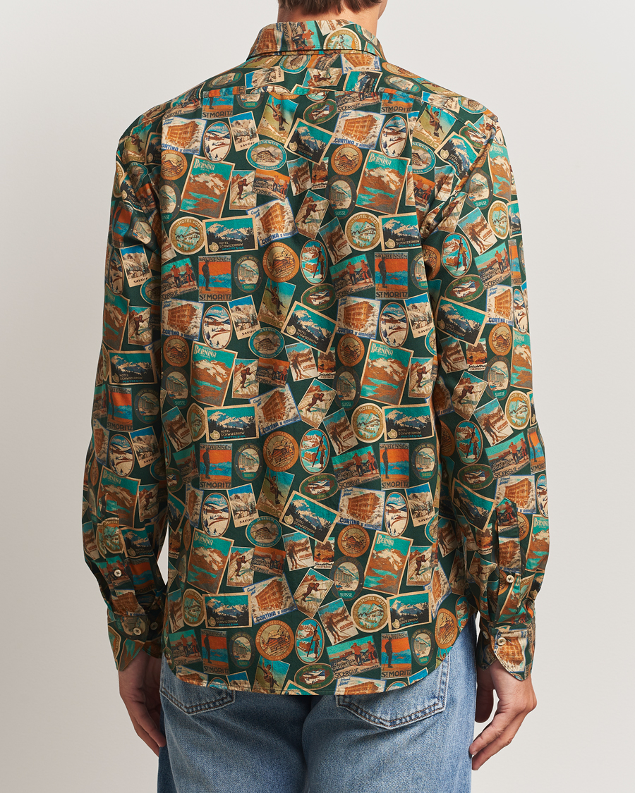 Heren | Overhemden | Stenströms | Regular Fit Printed Ski Shirt Multi