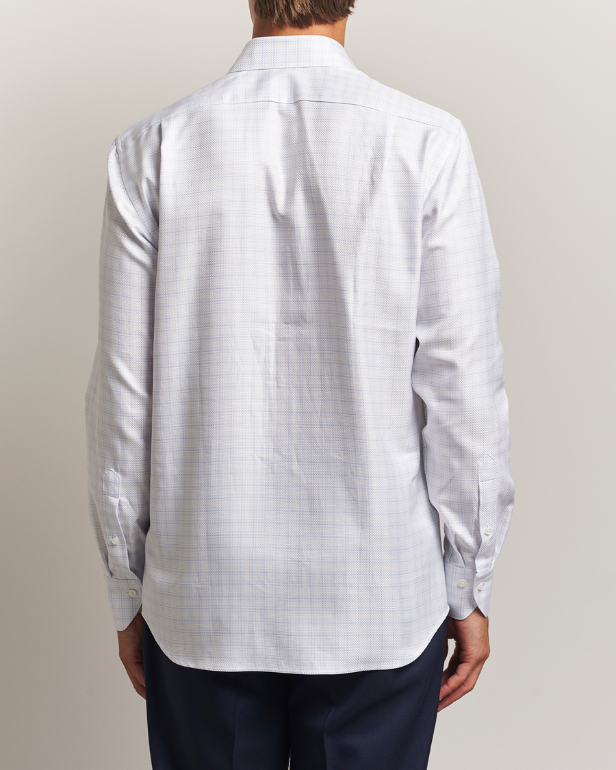 Heren | Overhemden | Stenströms | Regular Fit Structure Cut Away Shirt White