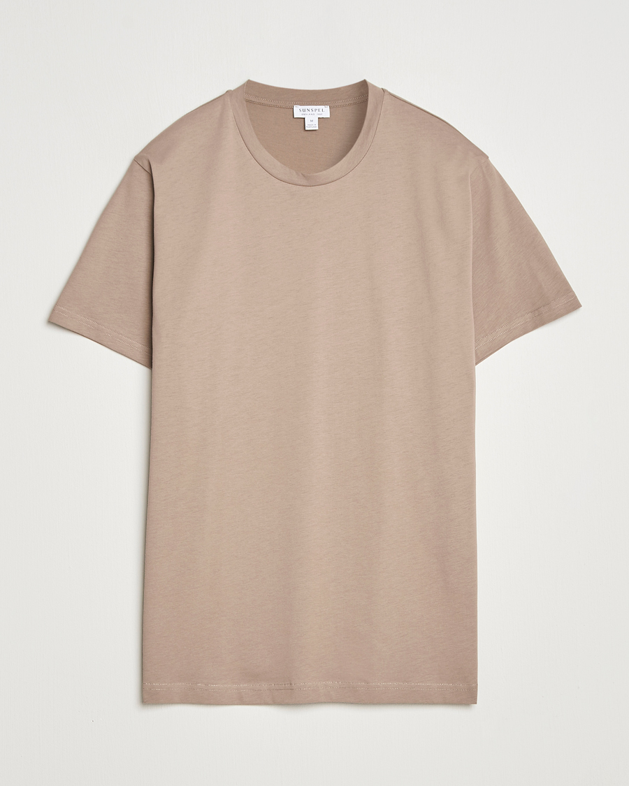 Heren | T-shirts | Sunspel | Riviera Midweight T-Shirt Mink