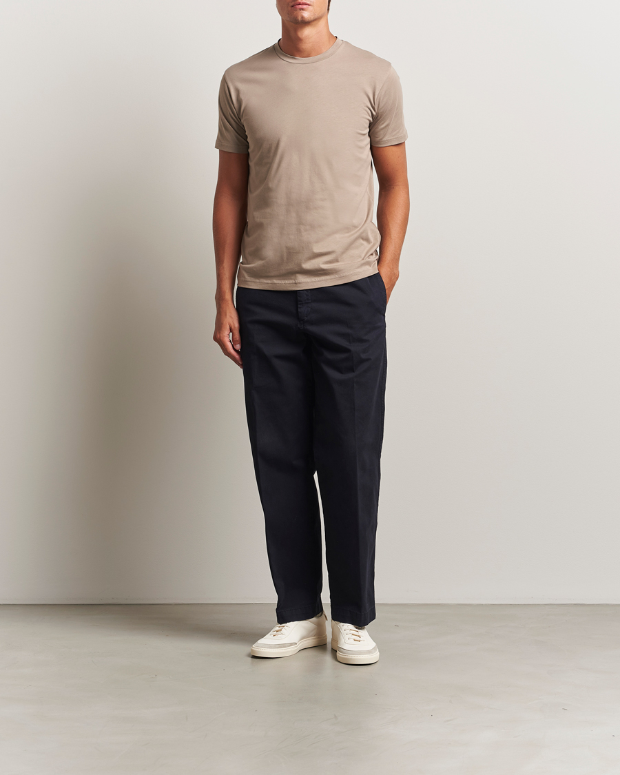 Heren | T-shirts | Sunspel | Riviera Midweight T-Shirt Mink