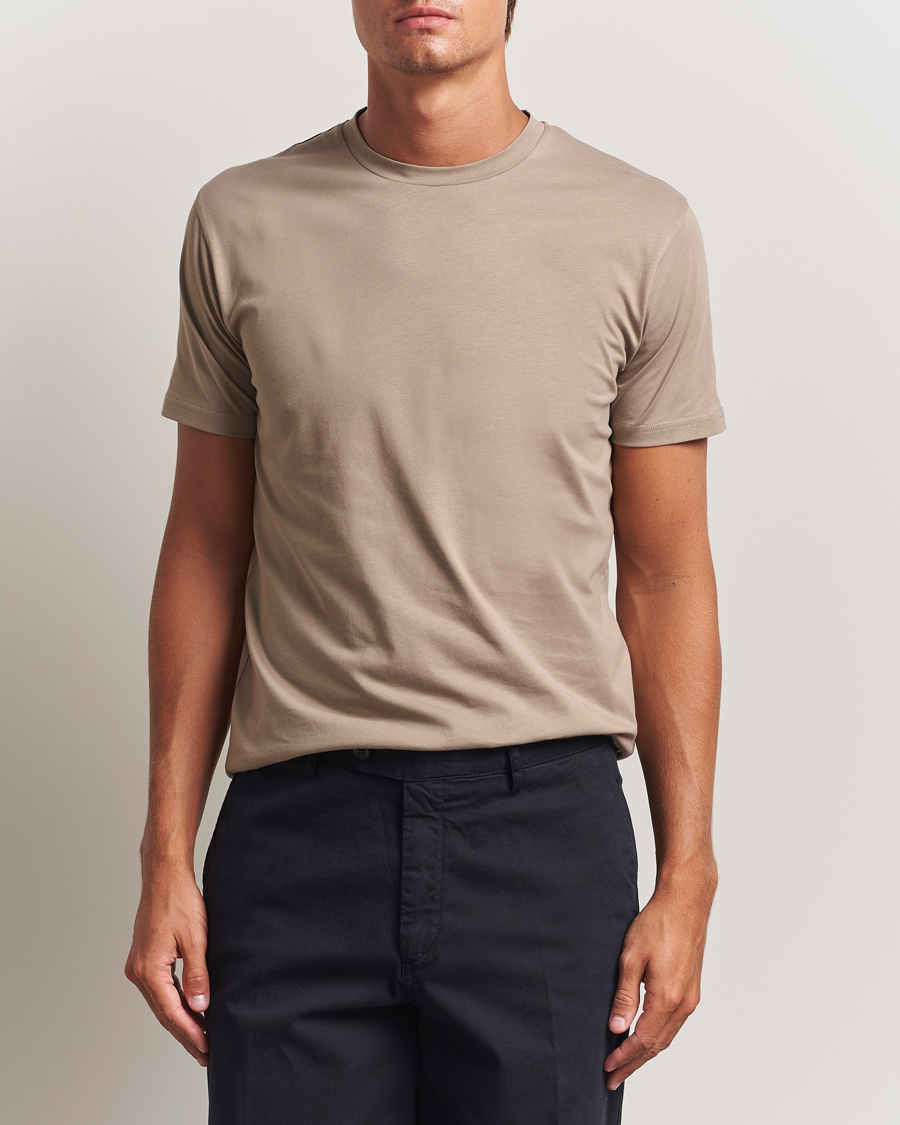 Heren | T-shirts | Sunspel | Riviera Midweight T-Shirt Mink