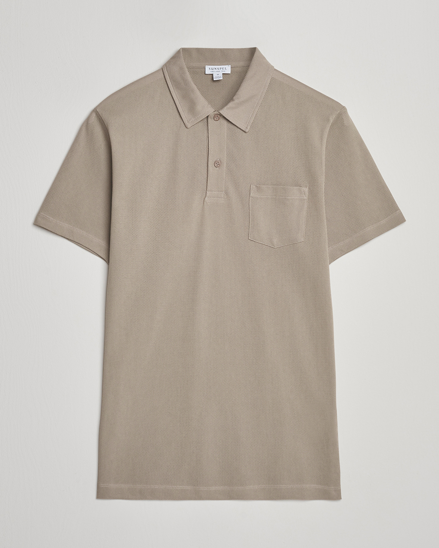 Heren | Polo's | Sunspel | Riviera Polo Shirt Fog