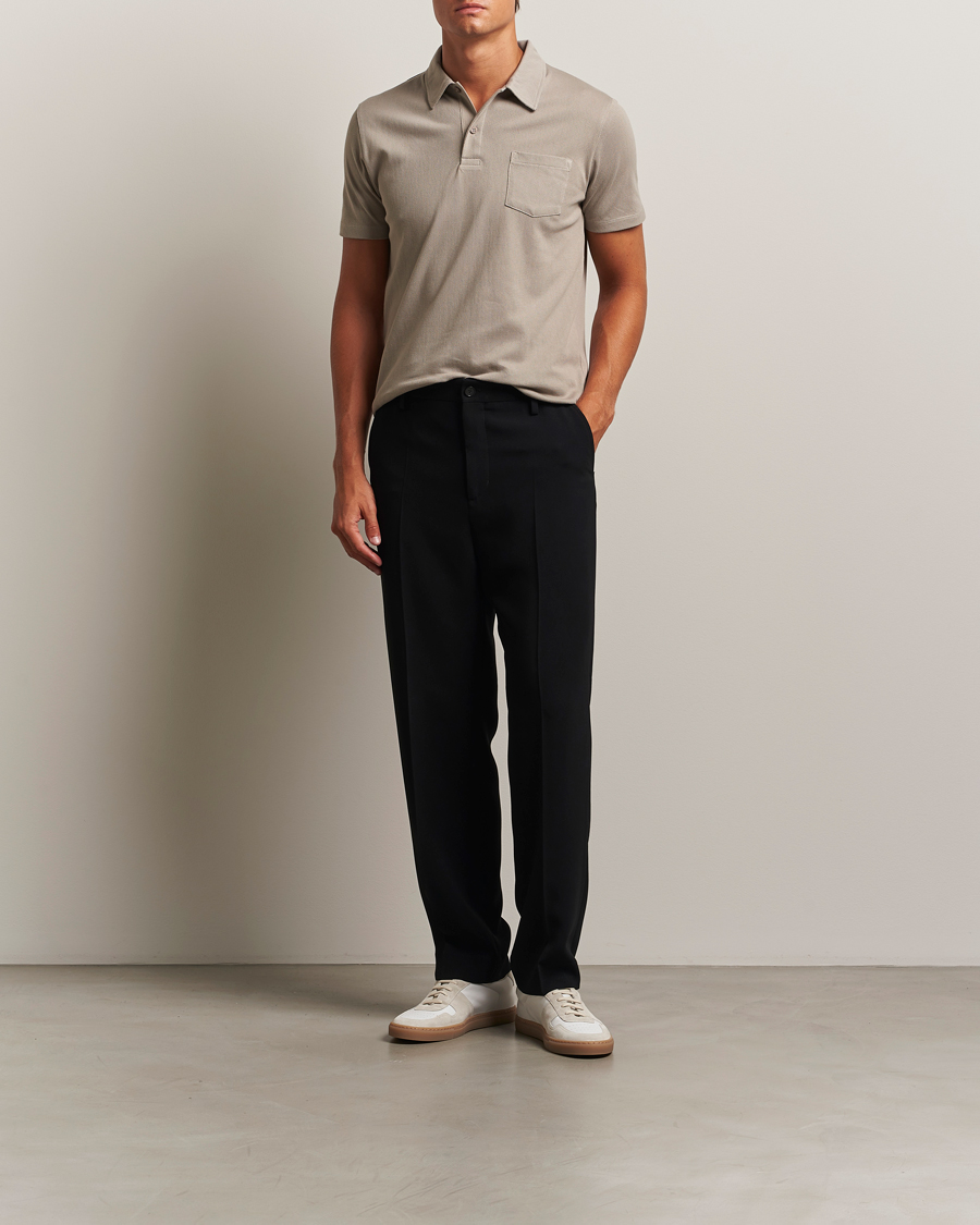 Heren | Polo's | Sunspel | Riviera Polo Shirt Fog