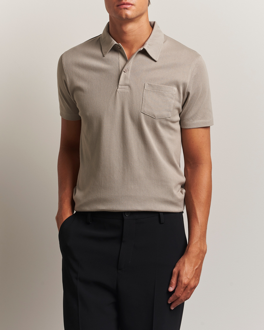 Heren | Polo's | Sunspel | Riviera Polo Shirt Fog