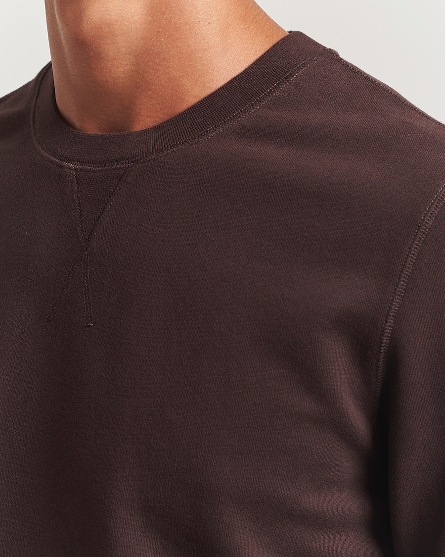 Heren | Truien | Sunspel | Loopback Sweatshirt Truffle