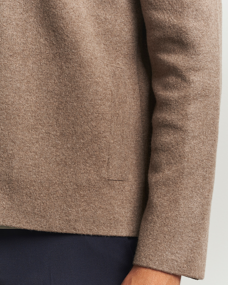Heren | Truien | Sunspel | Doubleface Wool Jacket Mink