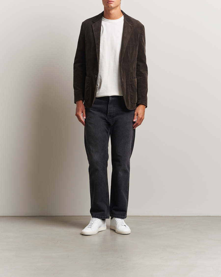 Heren | Blazers | Sunspel | Relaxed Corduroy Blazer Coffee