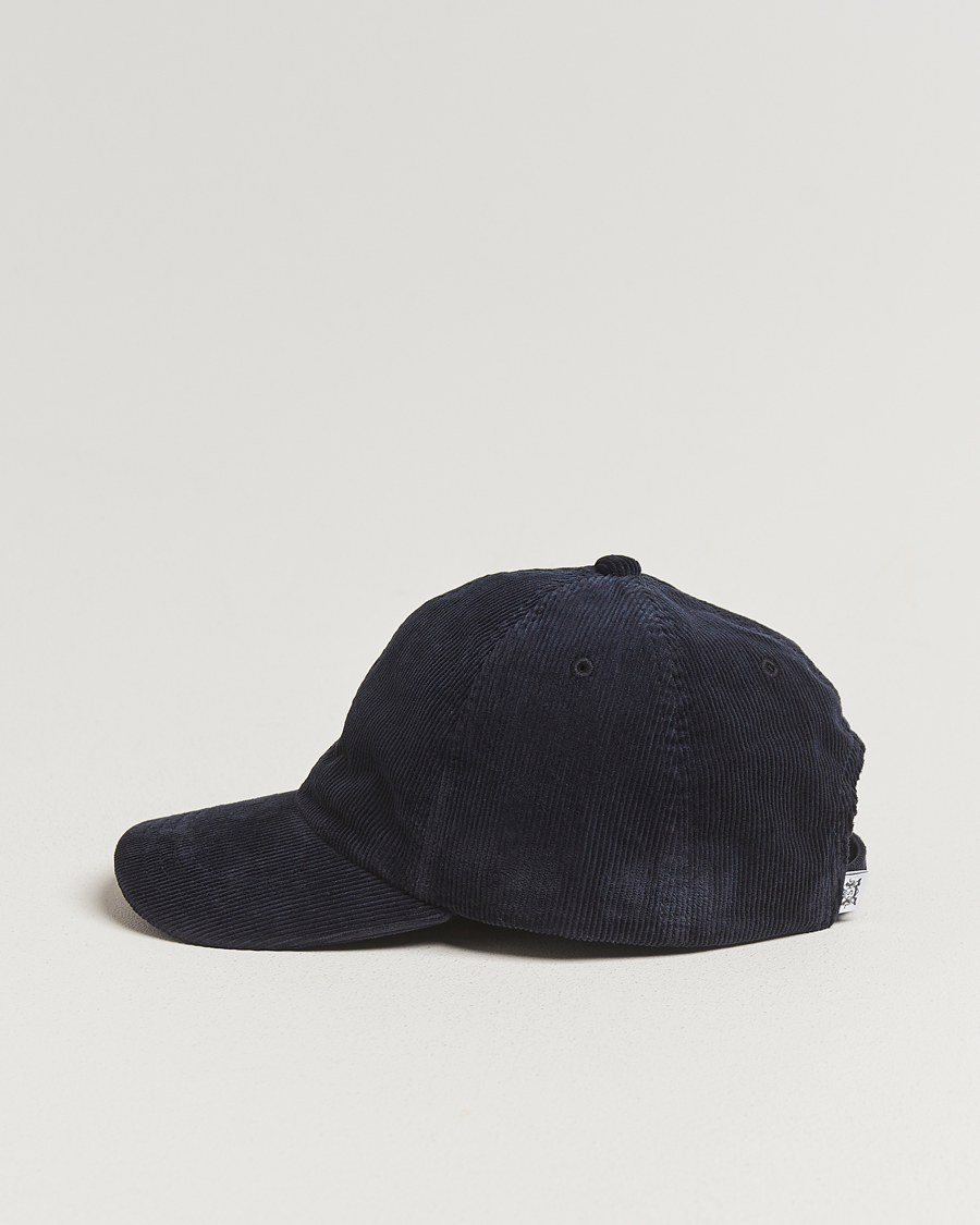 Heren | Hoeden en petten | Sunspel | Corduroy Cap Navy