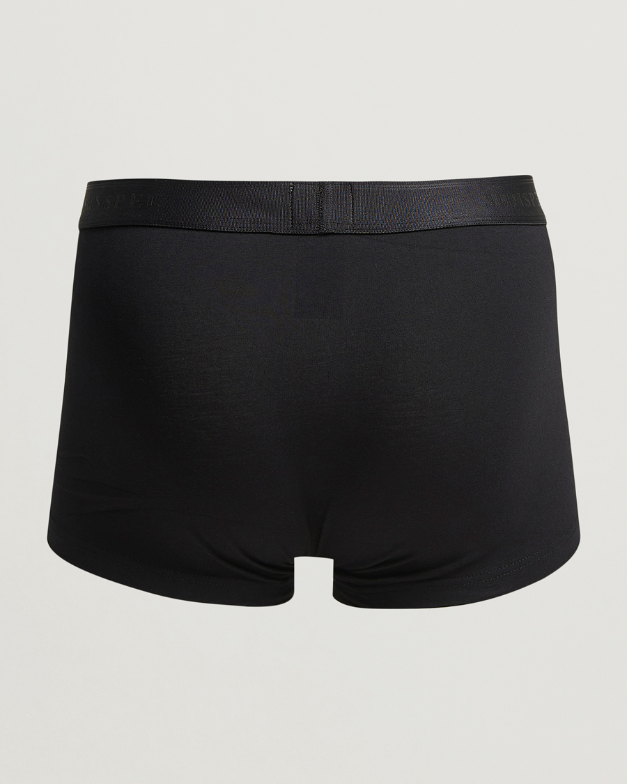 Heren | Ondergoed | Sunspel | 3-Pack Cotton Stretch Trunk Black