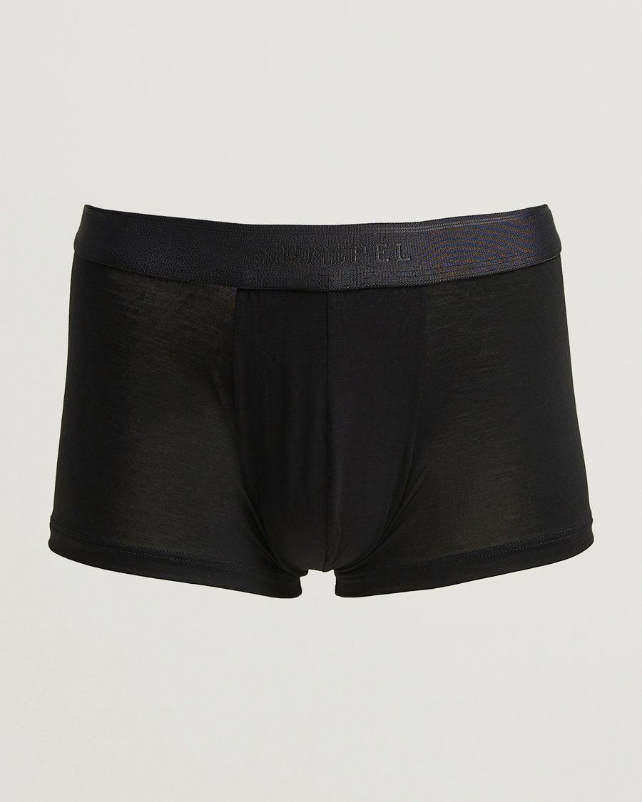 Heren | Ondergoed | Sunspel | Tencel Stretch Trunk Black