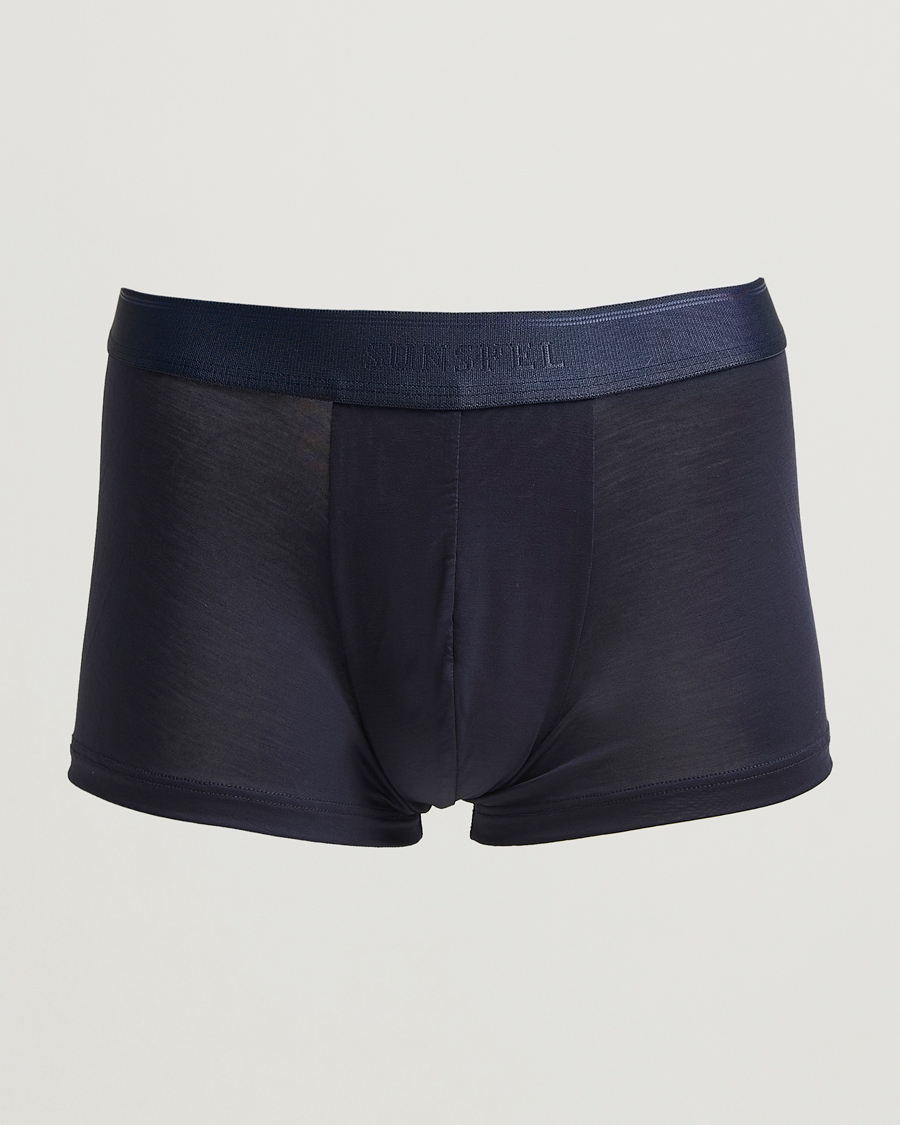 Heren | Ondergoed | Sunspel | Tencel Stretch Trunk Navy